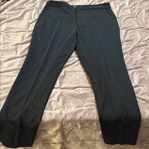 Zara Black Ankle Pants with White Dots